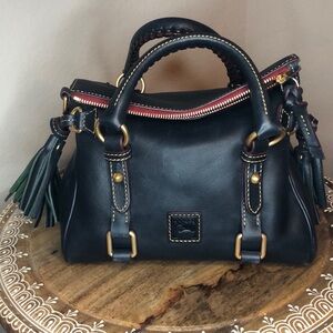 Navy Dooney & Bourke Florentine Micro Satchel